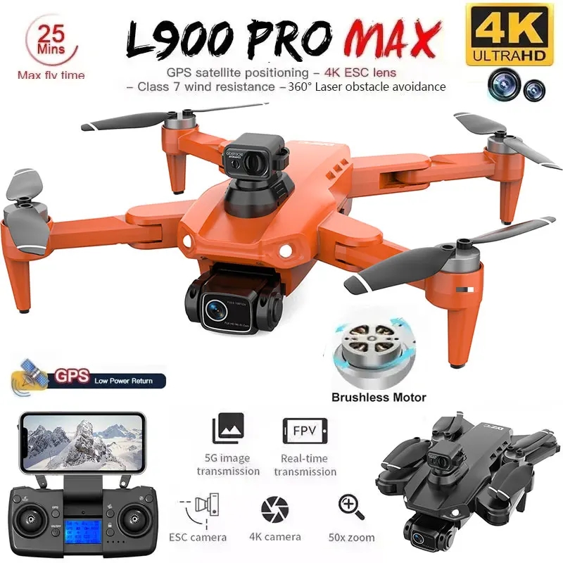 L900 Pro MAX GPS Drone 4K Prof - Drone Gimbal Brushless avis et prix