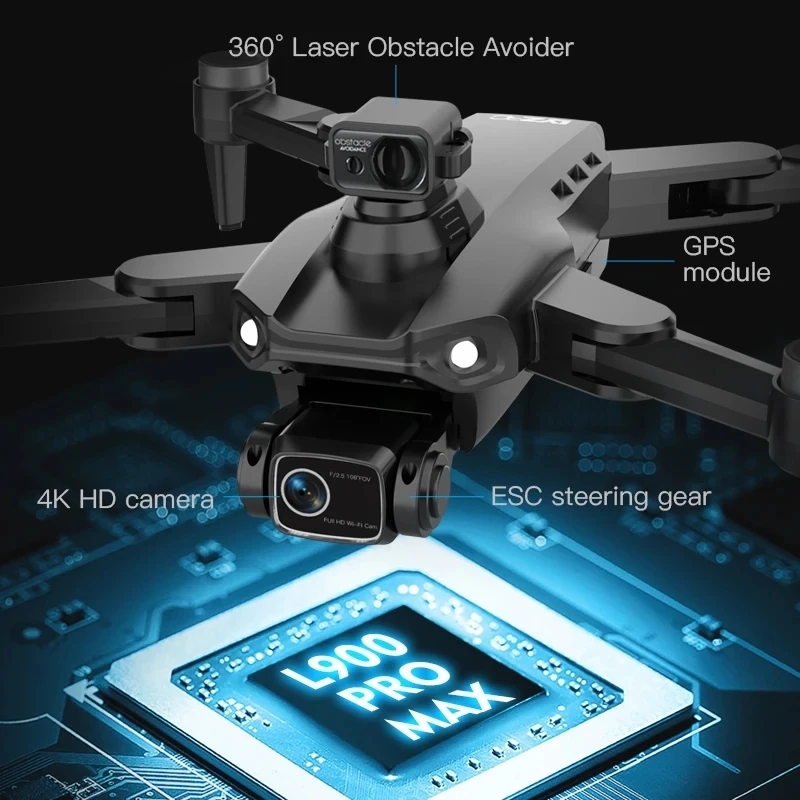 L900 Pro MAX GPS Drone 4K Prof - Drone Gimbal Brushless avis et prix