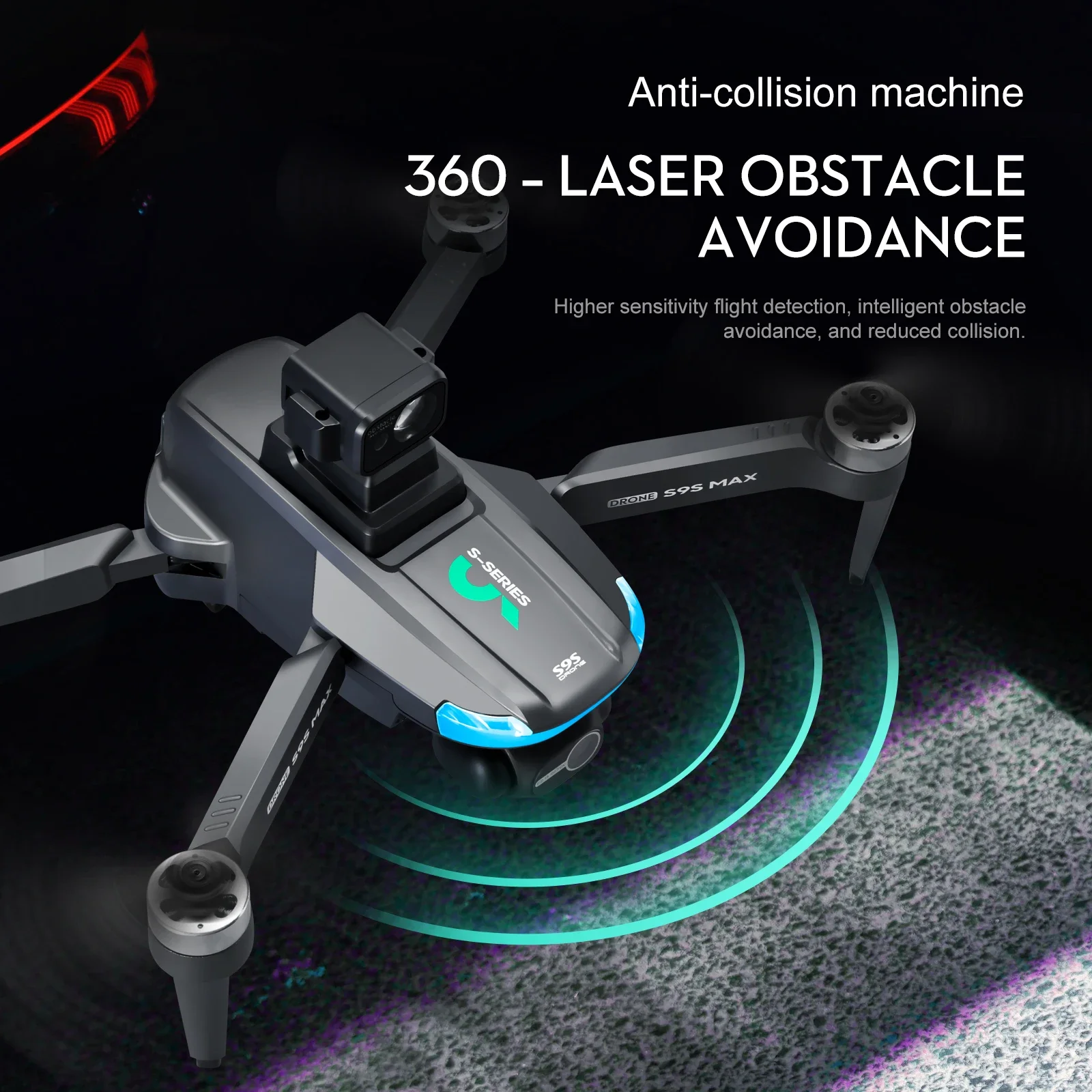 NEW S9S MAX MINI Drone 4K 2-Ax - Drone Gimbal Brushless avis et prix