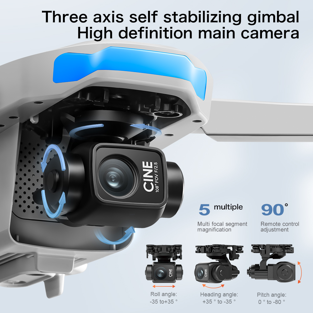 S-X1 MAX GPS Drone with 3-Axis - Drone Gimbal 3 Axis avis et prix