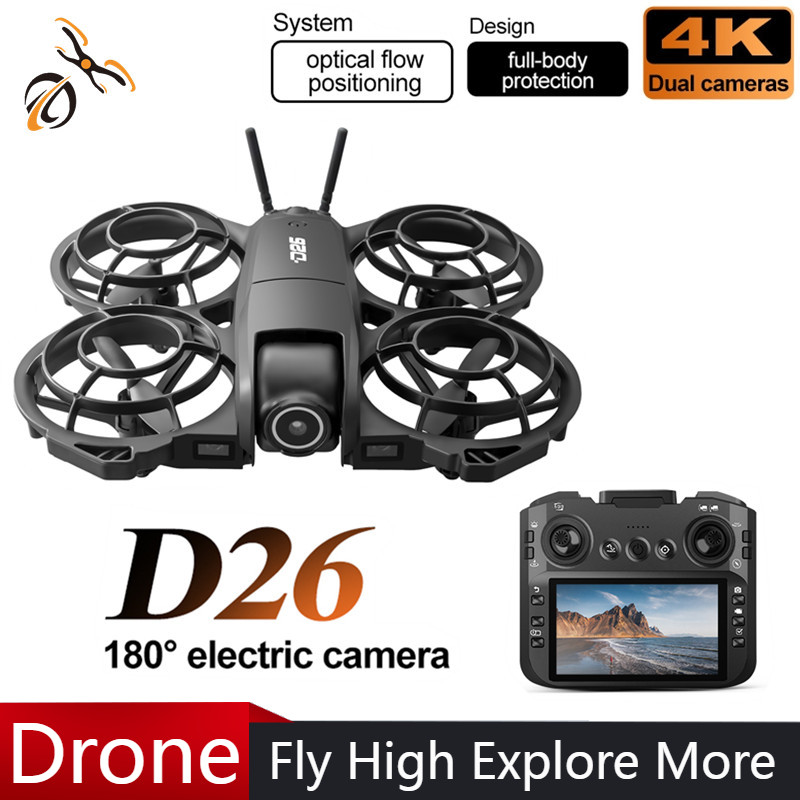 D26 Drone 4K Aerial HD 180° Ca - Drone Gimbal Brushless avis et prix
