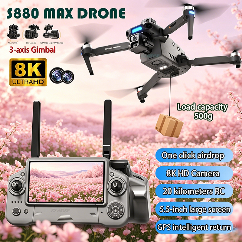 2026 New 8K Dual Camera Drone  - Drone Gimbal Brushless avis et prix