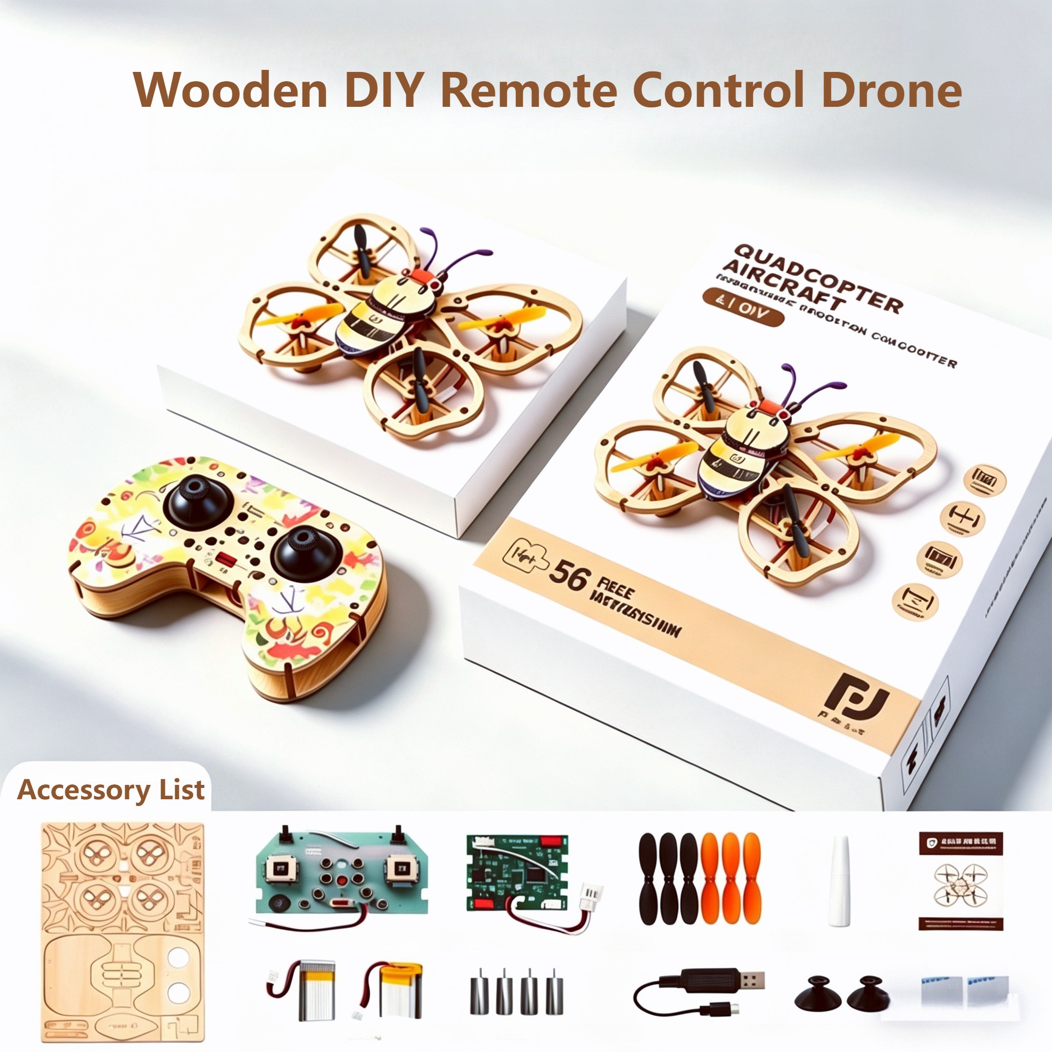 2026 New Wooden DIY Assembled  - Drone Gimbal Controller avis et prix