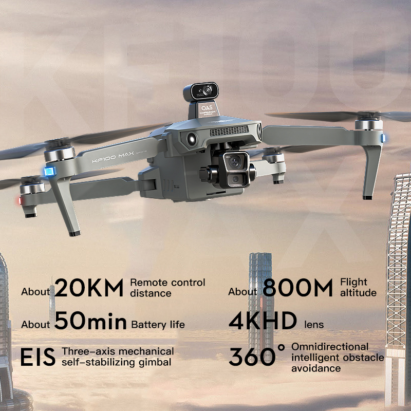 SJRC KF100 MAX 8K UHD Photo HD - Drone Gimbal Case avis et prix