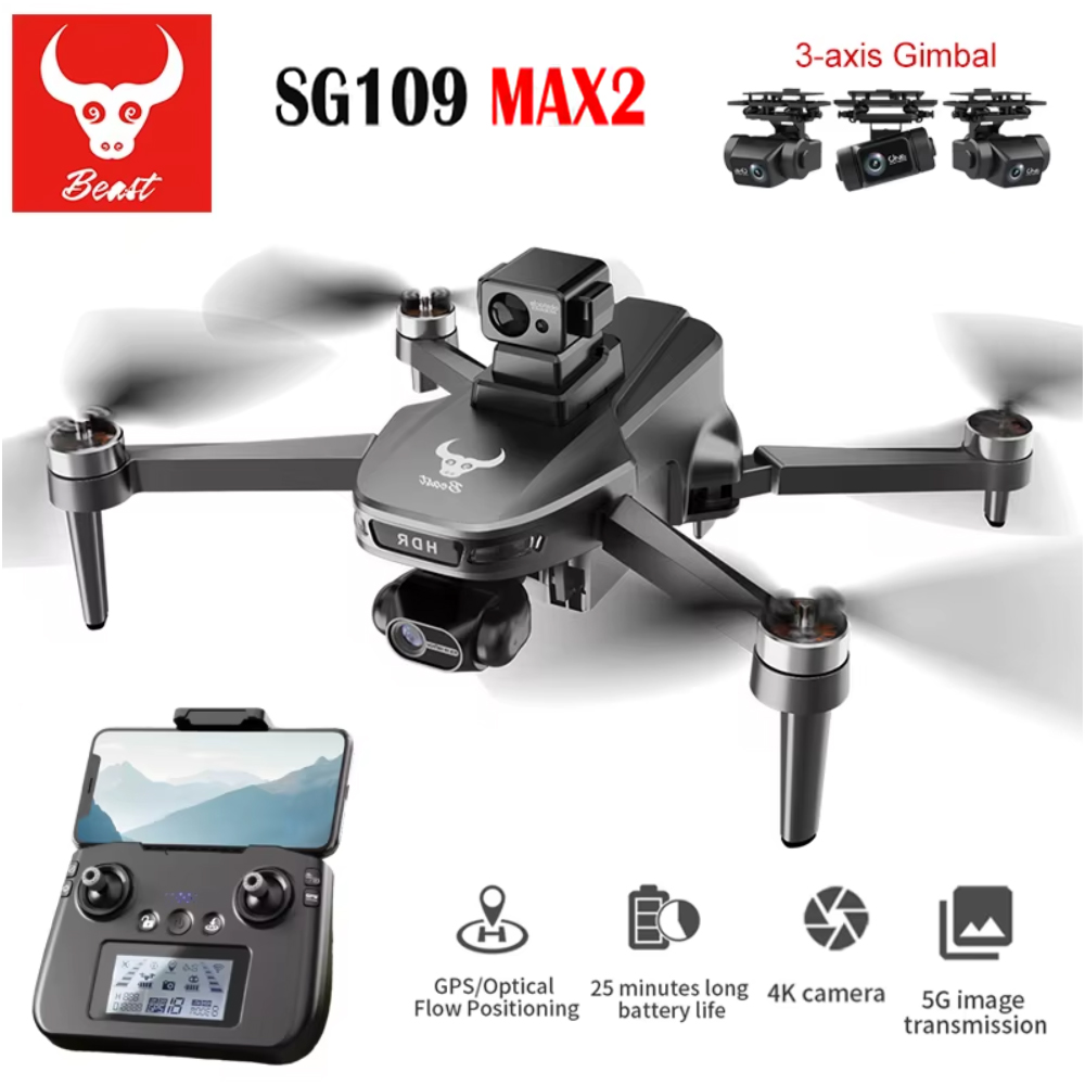 SG109 MAX2 Professional FPV 8K - Drone Gimbal Brushless avis et prix