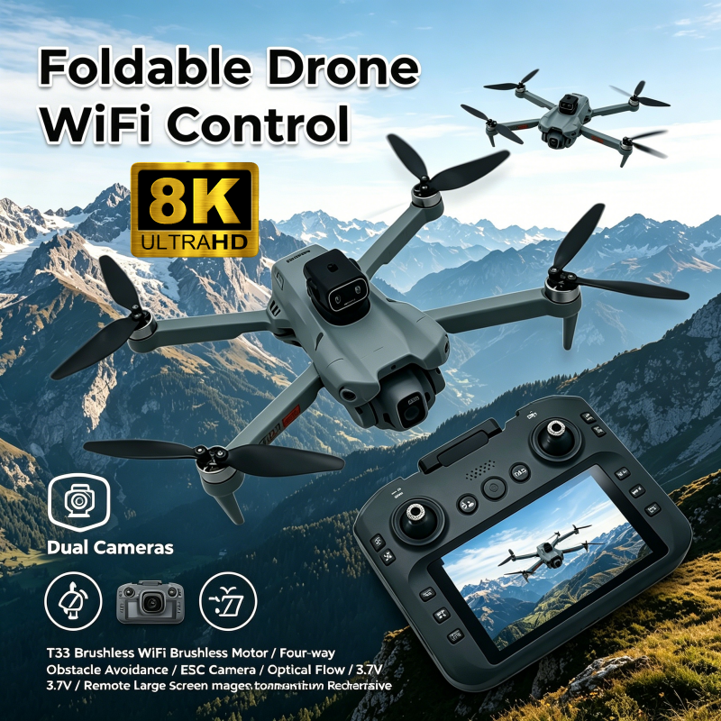 2026 New T33 RC Drone 8K Camer - Drone Gimbal 3 Axis avis et prix