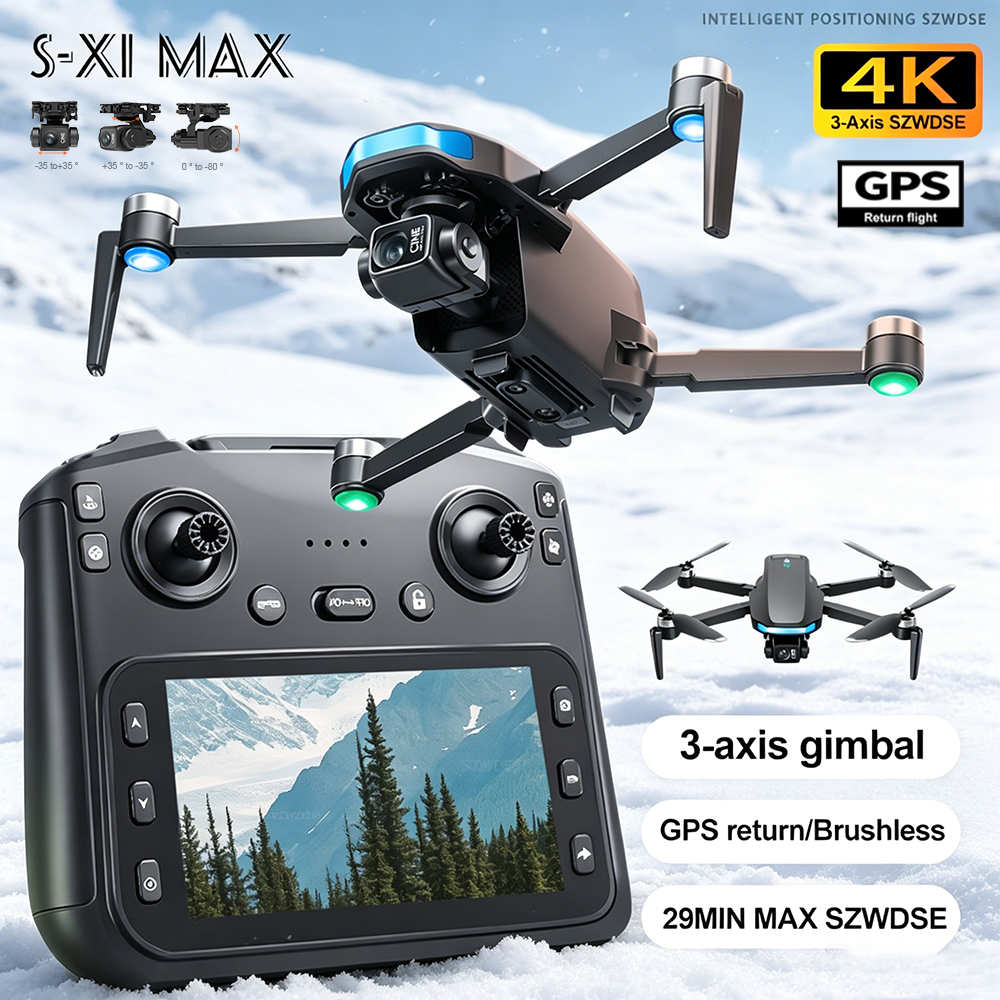New S-X1 MAX Drone GPS 8K Prof - Drone Gimbal Brushless avis et prix