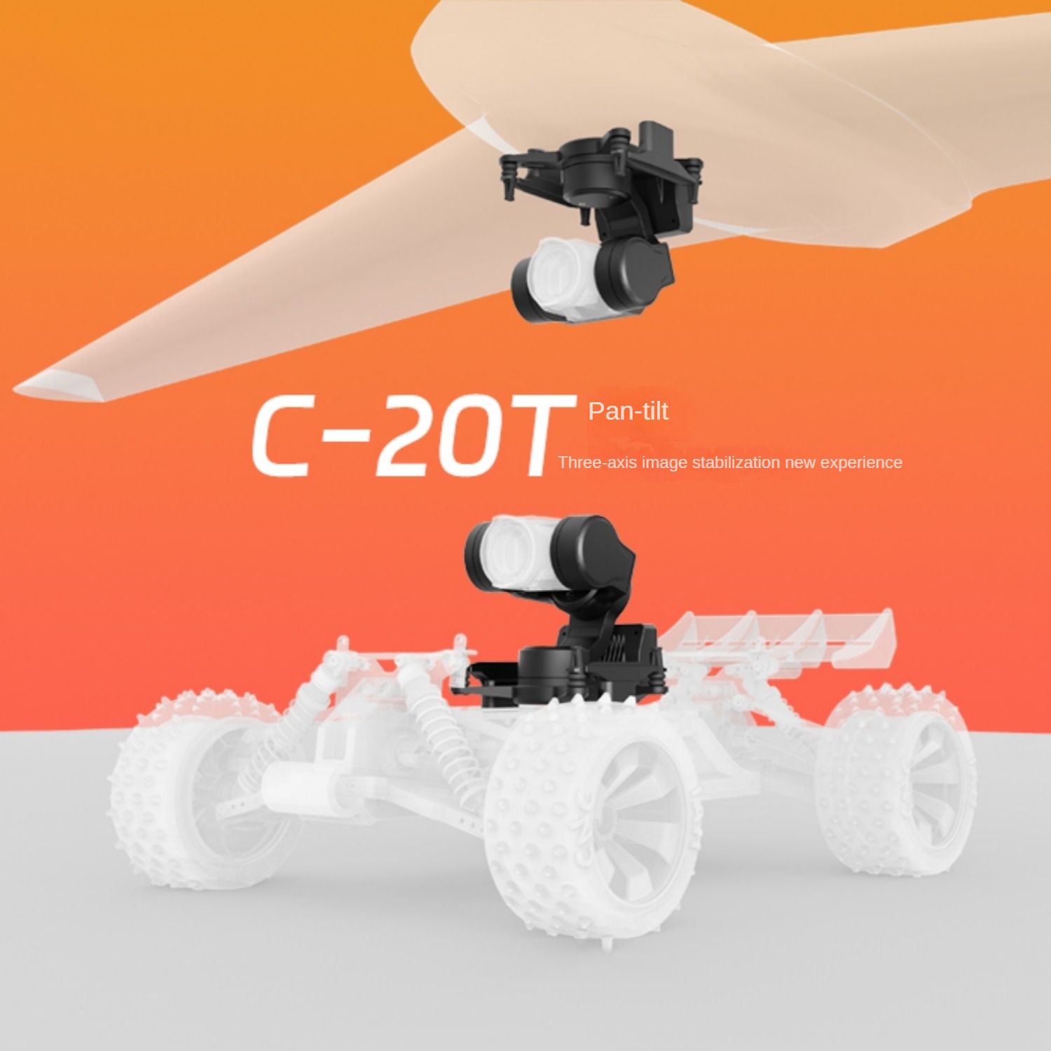 NCZOBOE  C-20T 3-Axis O4 FPV G - Drone Gimbal 3 Axis avis et prix